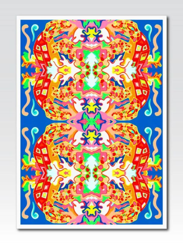 Blue art print by Valeria Costantini