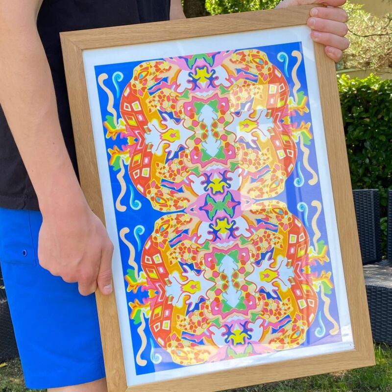 Blue- Limited Edition Print by Valeria Costantini - Image 2