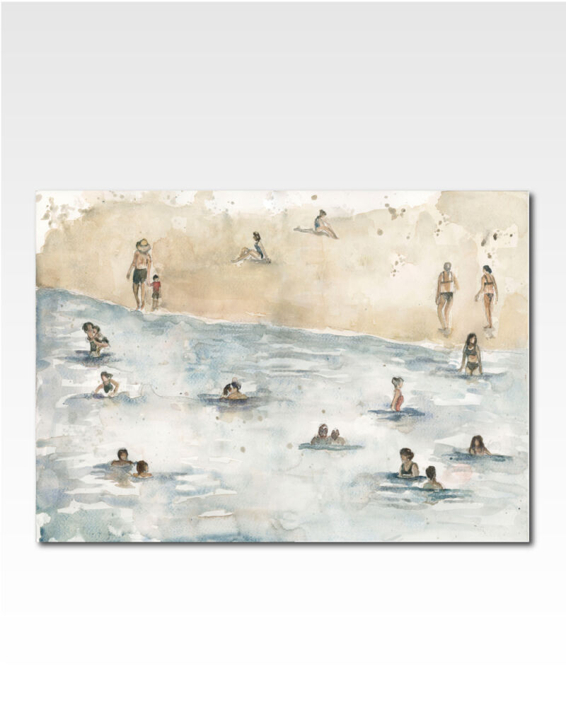 The Beach Original Artwork by Lulaloo