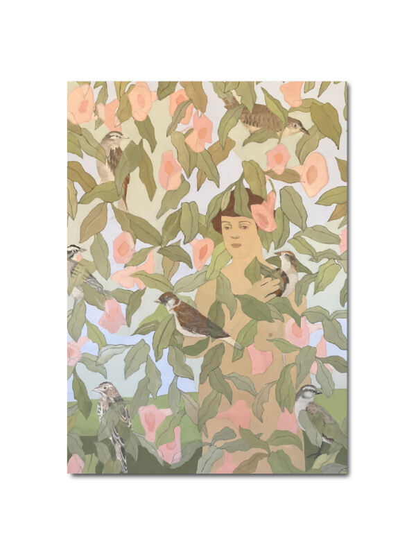 mujer y Pájaros